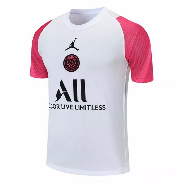 Trainingsshirt Paris Saint Germain 2021-2022 Weiß Pink Günstige Fußballtrikots